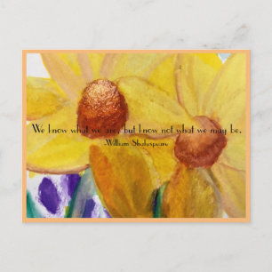 Postal Shakespeare Lo Que Podemos Ser Postcard