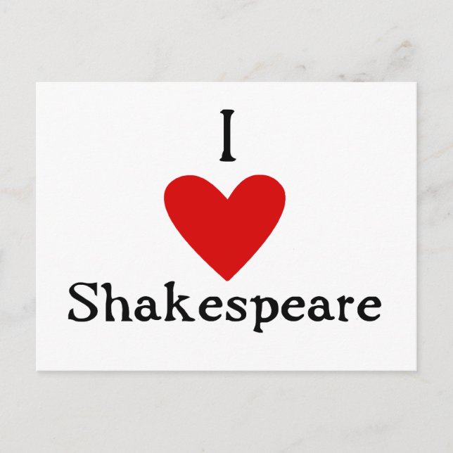Postal Shakespeare Love (Anverso)