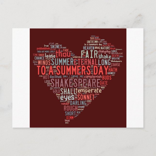 Postal Shakespeare Sonnet (Anverso)