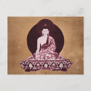Postal Shakyamuni Buddha Grunge Vintage