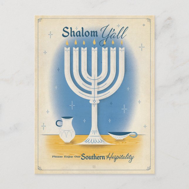 Postal Shalom Y'all (Anverso)