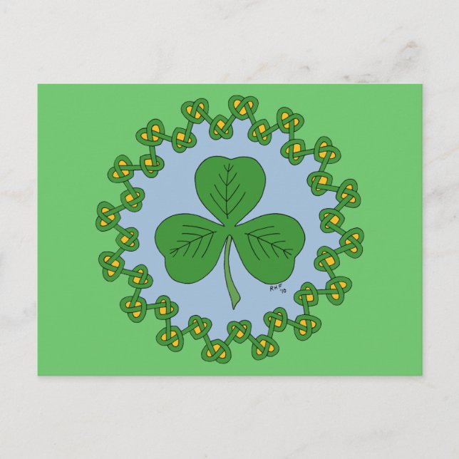 Postal Shamrock and Knotwork (Anverso)