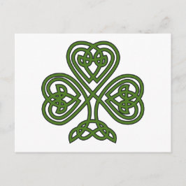 Postal Shamrock celta - Día de St Patricks