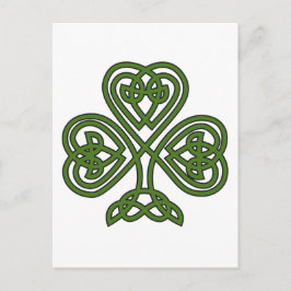 Postal Shamrock celta - Día de St Patricks