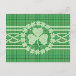 Postal Shamrock celta irlandés