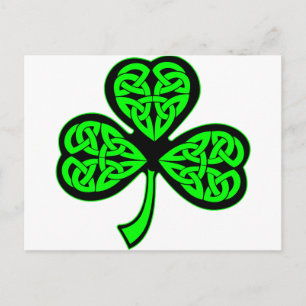 Postal Shamrock celular de 3 hojas