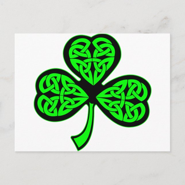 Postal Shamrock celular de 3 hojas (Anverso)