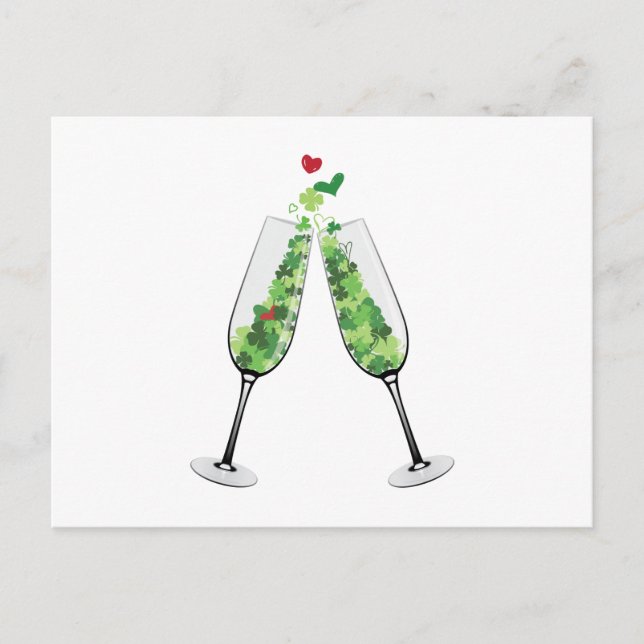 Postal Shamrock Champagne (Anverso)