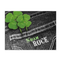 Shamrock en jeans negros Pocket St. Patrick's Day