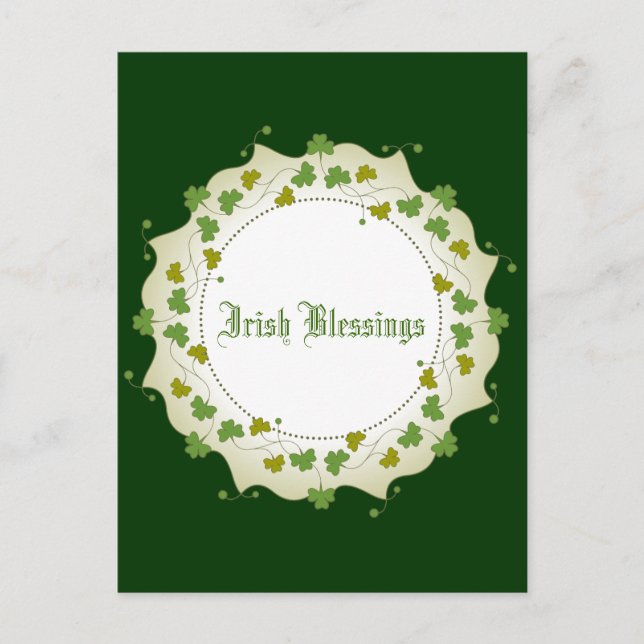 Postal Shamrock Garland (Anverso)
