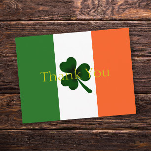 Postal Shamrock Gracias