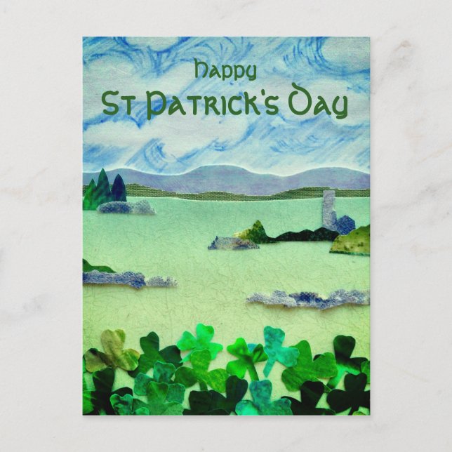 Postal Shamrock Green Landscape (Anverso)