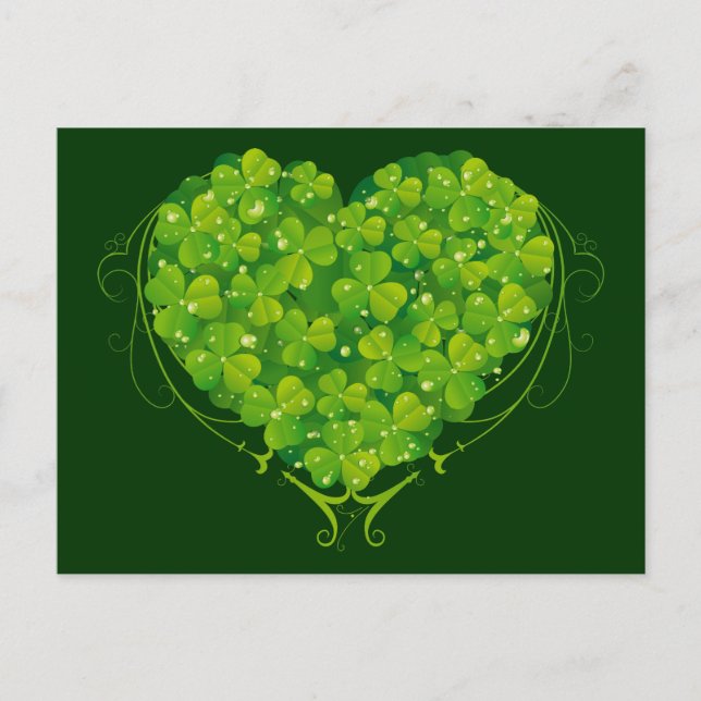 Postal Shamrock Heart (Anverso)