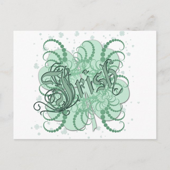 Postal Shamrock irlandés (Anverso)