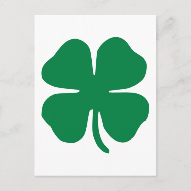 Postal Shamrock irlandés (Anverso)