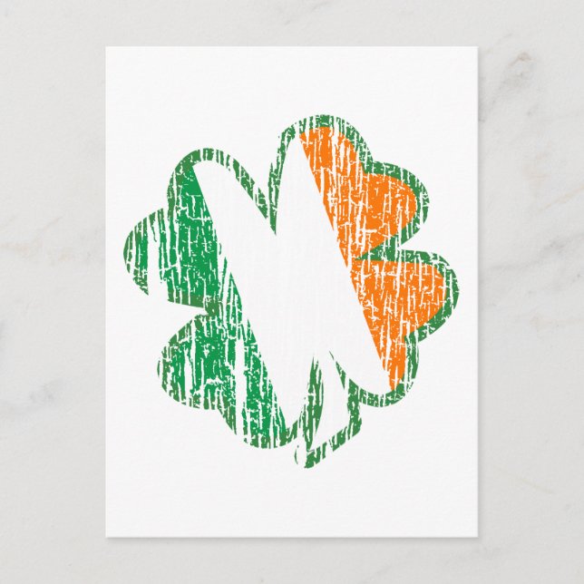 Postal Shamrock irlandés (Anverso)
