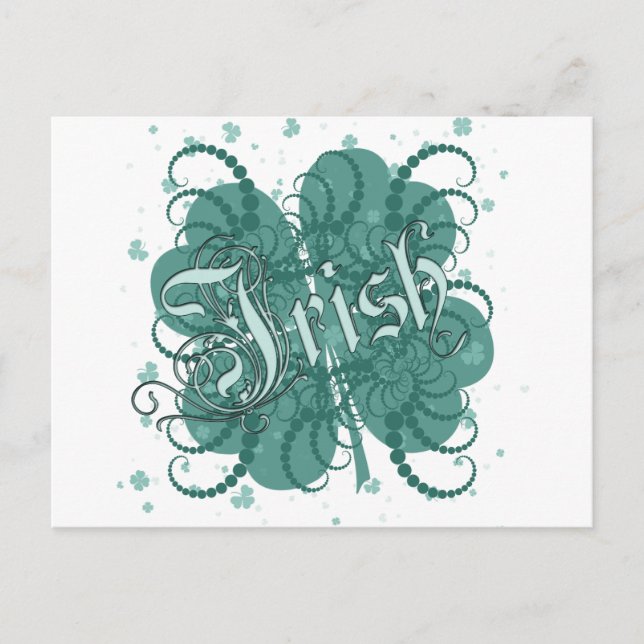 Postal Shamrock irlandés (Anverso)