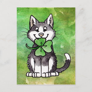 Postal Shamrock Kitty