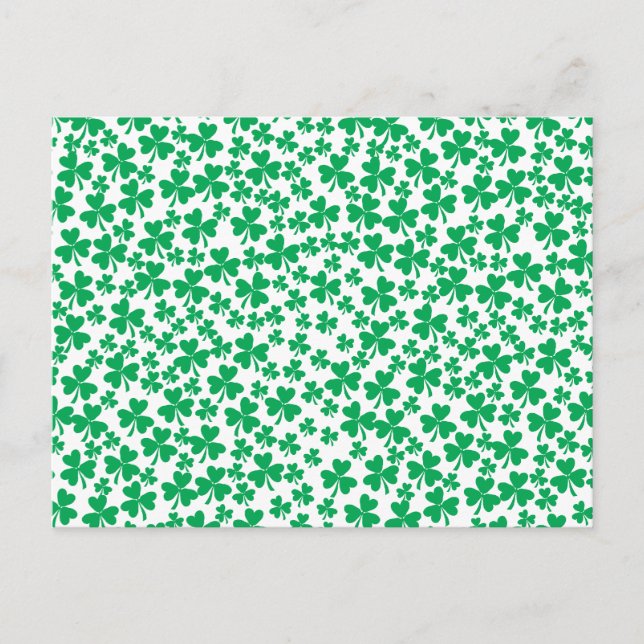 Postal Shamrock para el Día de San Patricio (Anverso)