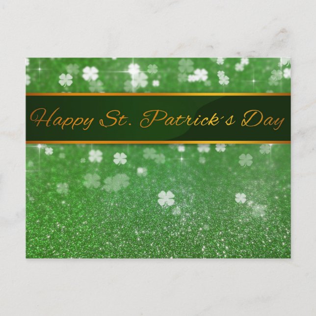 Postal Shamrock, Purpurina de San Patricio (Anverso)