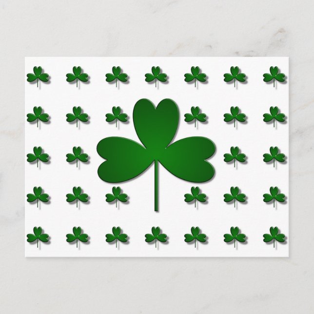 POSTAL SHAMROCKS IRLANDESES (Anverso)