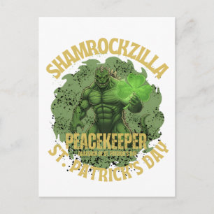 Postal Shamrockzilla Pacificador: Kaiju del Día de San Pa