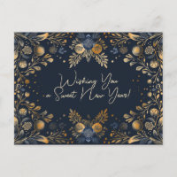 Shana Tova de lujo - azul y amarillo