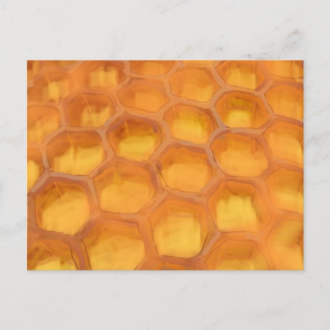 Postal Shanah Tovah Honeycomb dibujo Feliz Rosh Hashanah (Anverso)
