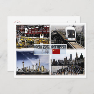 Postal Shangai - China - Mosaico -