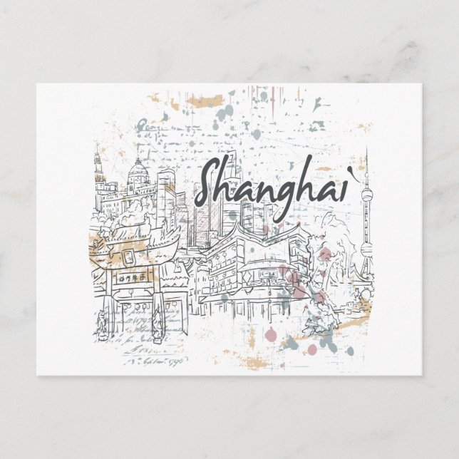 Postal Shanghai (Anverso)