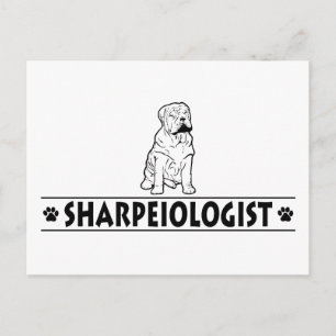Postal Shar-Pei chino humorístico