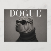Shar Pei Editorial de Moda de Lujo
