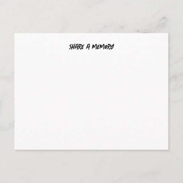 Postal Share a memory postcard  (Anverso)
