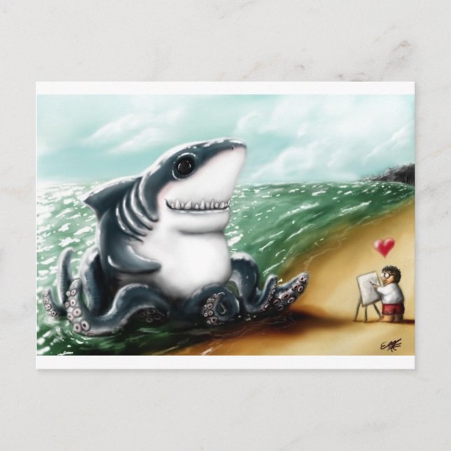 Postal Sharktopus Love