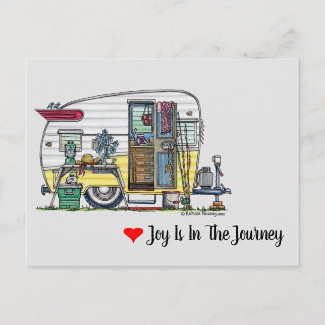 Postal Shasta Camper Trailer RV (Anverso)