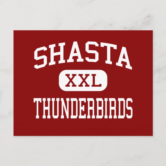 Postal Shasta - Thunderbirds - Medio - Eugene Oregon (Anverso)