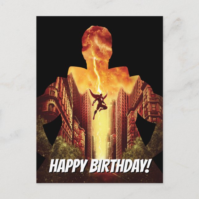 Postal ¡SHAZAM! | Shazam Sunset Silhouette (Anverso)