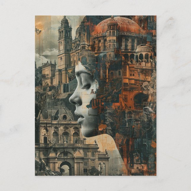 Postal She Has The City on Her Mind Surreal (Anverso)