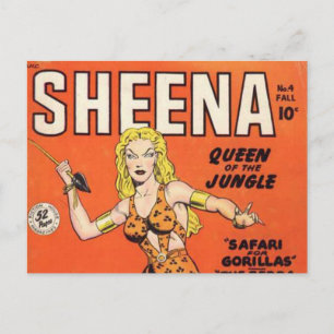 Postal Sheena: libro de historietas de mujeres de la selv