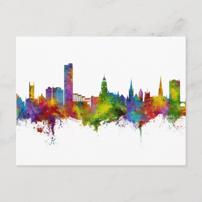 Postal Sheffield England Skyline (Anverso)