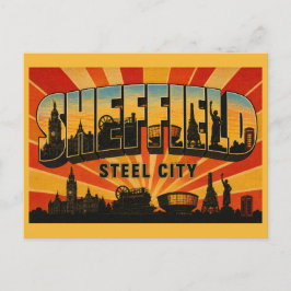 Postal Sheffield Inglaterra Ciudad del Acero Patrimonio I