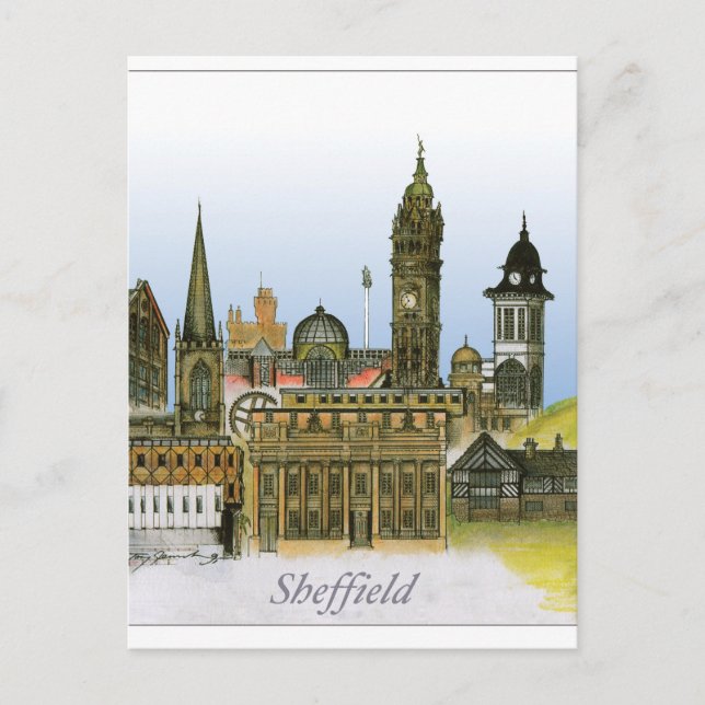 Postal sheffield - yorkshire del sur, tony fernandes (Anverso)