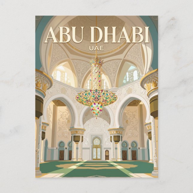 Postal Sheikh Zayed Grand Mosque UAE (Anverso)