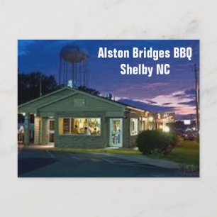 Postal Shelby NC Carolina del Norte Postcard Alston Bridg