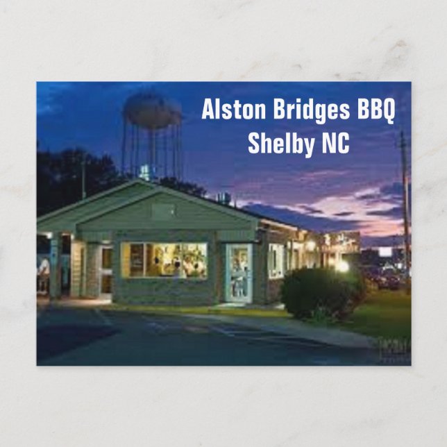Postal Shelby NC Carolina del Norte Postcard Alston Bridg (Anverso)