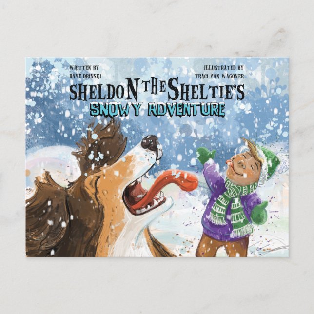 Postal Sheldon el Sheltie (Anverso)