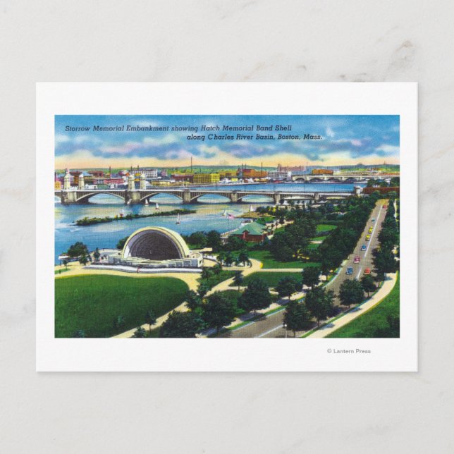 Postal Shell de banda conmemorativa Hatch, río Charles (Anverso)