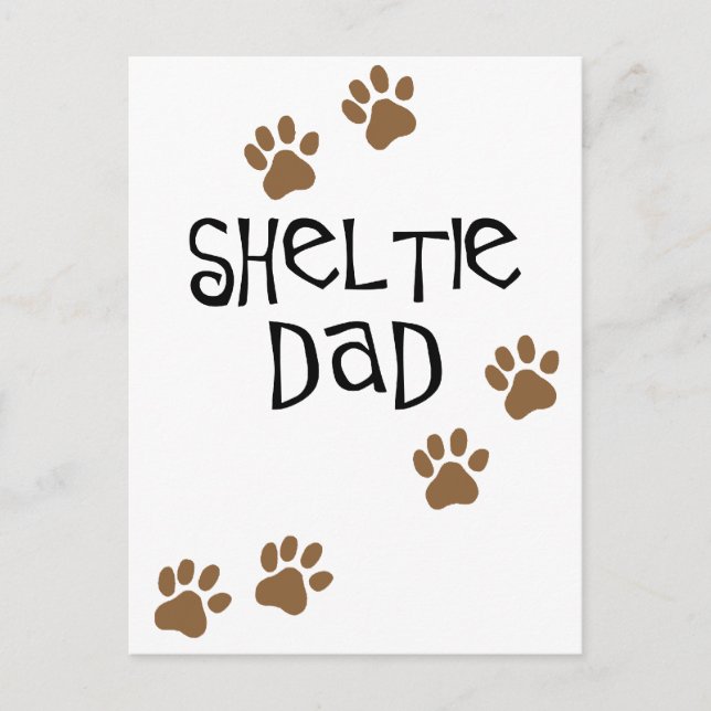 Postal Sheltie Dad (Anverso)