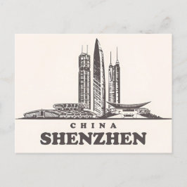 Postal Shenzhen de época China