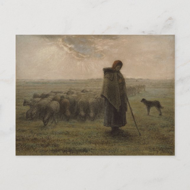 Postal Shepherdess y su multitud el | 1862-63 (Anverso)